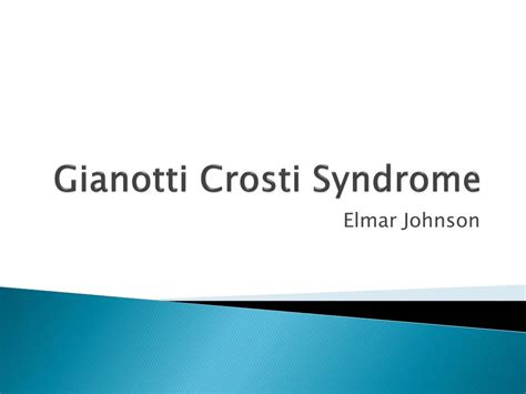 Ppt Gianotti Crosti Syndrome Powerpoint Presentation Free Download
