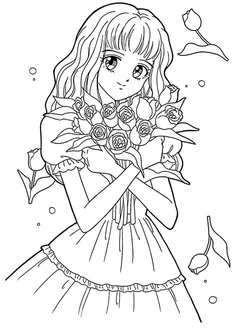 Detailed Anime Coloring Pages At Free Printable