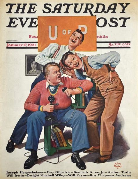 1931 Phone Call To A Sweetheart 1930s Frat Guys College Etsy Saturday Evening Post Covers