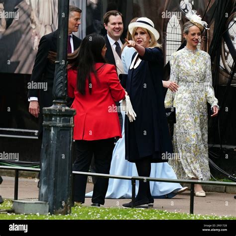 Dame Joanna Lumley Arriving Ahead Of The Coronation Ceremony Of King