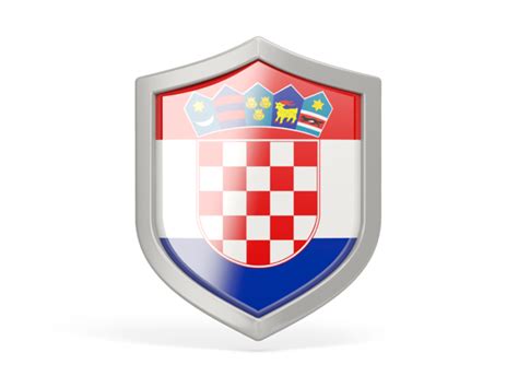 This icon is named flag: Shield icon. Illustration of flag of Croatia