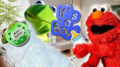 Elmo Meets Kermit The Frogs Baby Brother Youtube