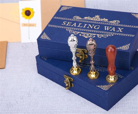 Custom Wax Seal Stamp Kit Sealing Wax Stamp Wax Seal Kit Etsy