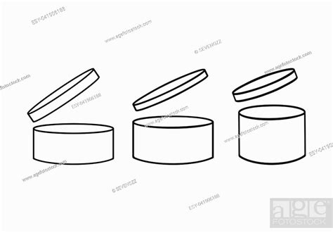Pao Template Icons Set Expiry Date Symbols Illustration Stock Vector