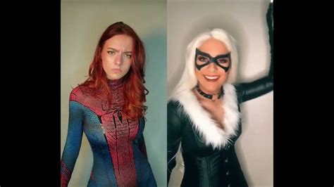 The Best Spider Girl Spider Woman Cosplay In Tiktok By Halcybella Bella Morgan Youtube