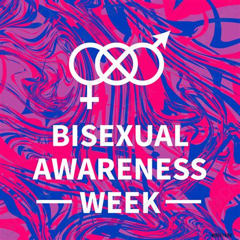 Bisexual Awareness Week Typography Poster Lgbt Community Event