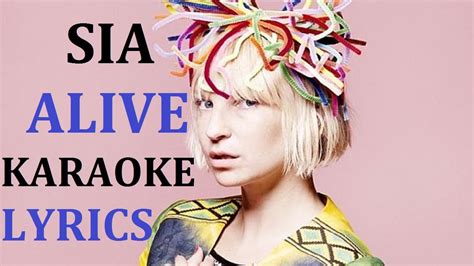 Sia Alive Karaoke Cover Lyrics Youtube