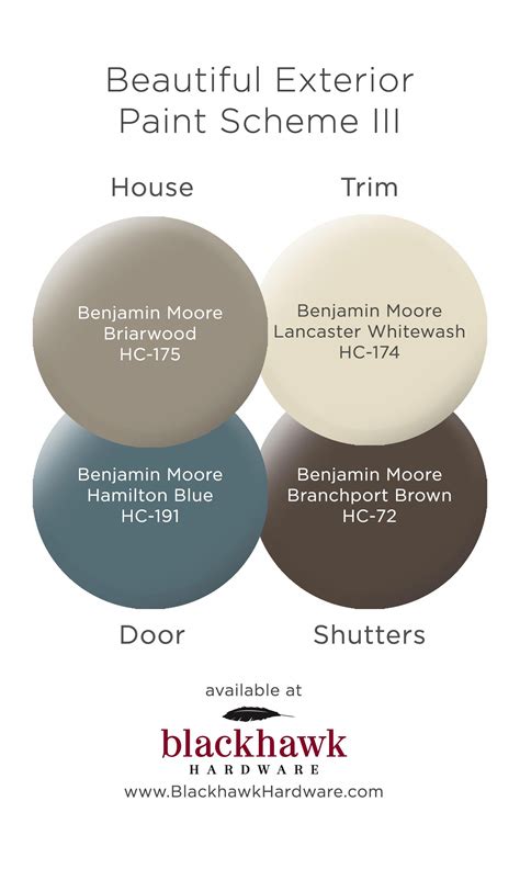 Exterior House Paint Color Chart Benjamin Moore