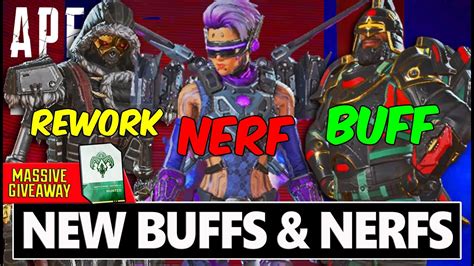 Apex Legends Buffs And Nerfs In Season 14 Youtube