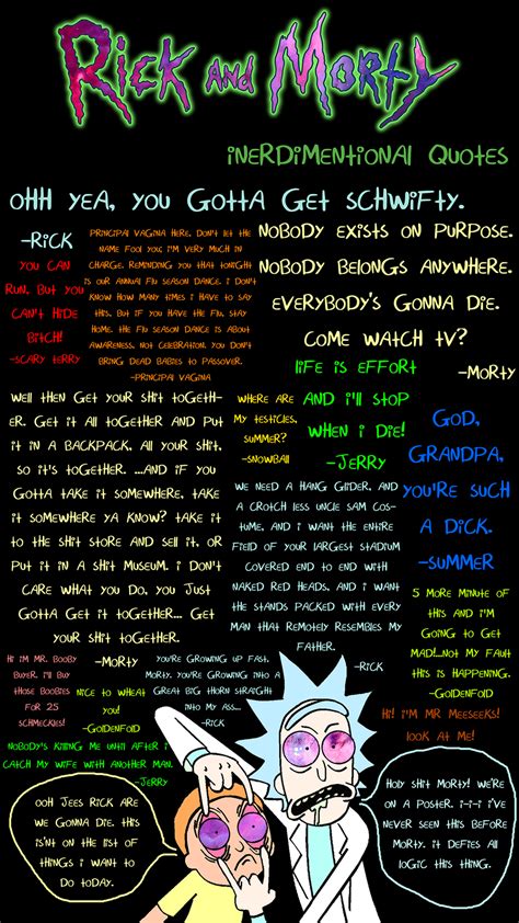 Rick And Morty Quotes By Hallegion On Deviantart
