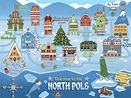 North Pole Map Santa - Map Of New Hampshire