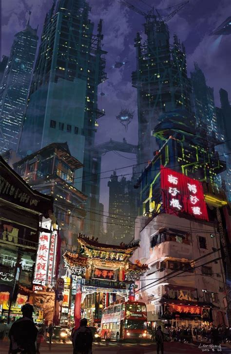 Japanese Anime City Cyberpunk Anime Wallpaper Phone 1080x1657