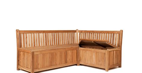 Kunststoff garten truhe ist in einer vielzahl von größen und materialien erhältlich und bietet kunden mehrere optionen für eine optimale lagerung und eine bequeme speicherverwaltung. Eckbank Truhe aus Teakholz