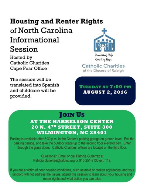Housing And Renter Rights Info Session Catholic Charities Of The