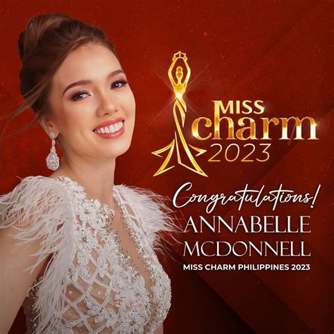 Miss Charm Philippines 2023 Is Annabelle Mcdonnell