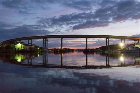 Holden Beach Bridge After Sunset 2 Photograph By Alan Raasch Fine Art