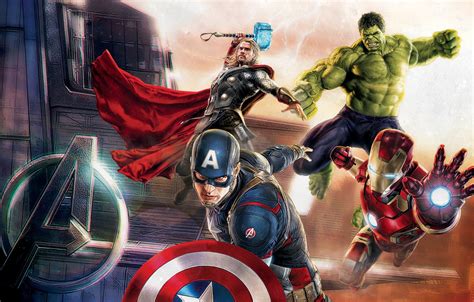 Wallpaper Hulk Iron Man Thor Captain America The Avengers Avengers