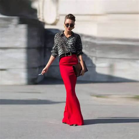 17 most beautiful red skirt outfits images sheideas
