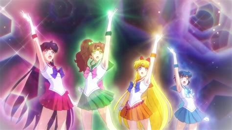 Sailor Moon Eternal Sailor Mars Jupiter Venus And Mercury Sailor