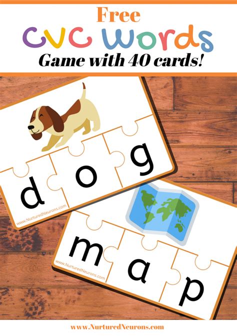 Printable Cvc Word Cards And Matching Game Nurtured Neurons Video My Xxx Hot Girl