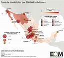 El mapa de la violencia en México - Mapas de El Orden Mundial - EOM