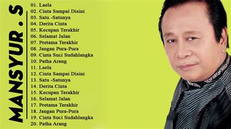 Mansyur S Original Full Lagu Dangdut Lawas Indonesia Terpopuler 80an