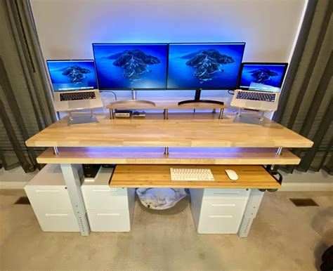 Makeshift Diy Standing Desk Starting From A Gladiator Work Bench With A