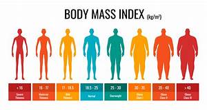 Bmi Classification Chart Measurement Man Set Body Mass Index