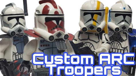 How To Make Custom Lego Arc Troopers Lego Clone Troopers Lego Star