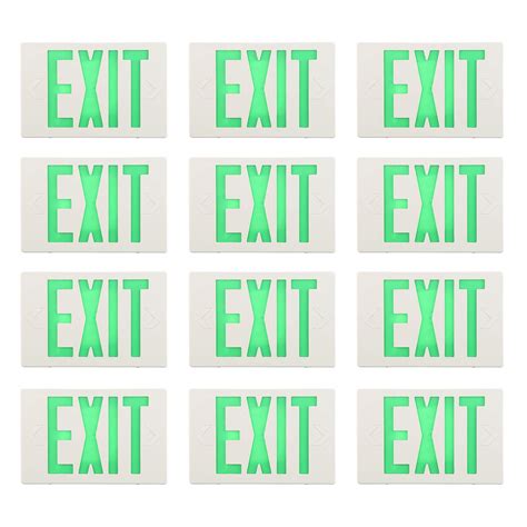 Buy Exitlux 12 Packs Led Exit Sign With Emergency Lights And Battery