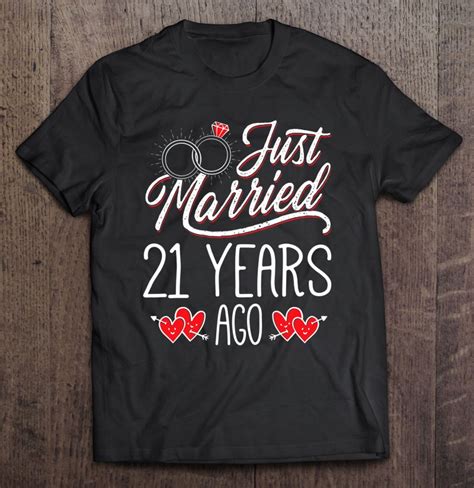 21st Wedding Anniversary Ts 21 Years Marriage Matching