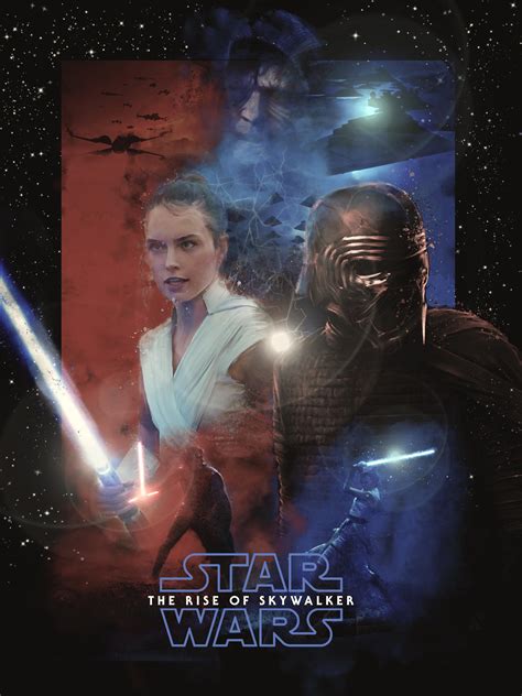 just finished this poster for the rise of skywalker hope you guys like it as much as i do r