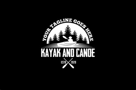 Kayak And Canoe Logo 429189 Logos Design Bundles