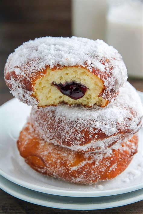 old fashioned jelly doughnuts baker by nature