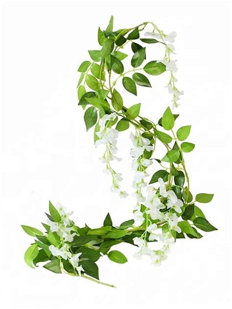 180cm Fake Ivy Wisteria Flowers Artificial Plant Vine Garland For Room