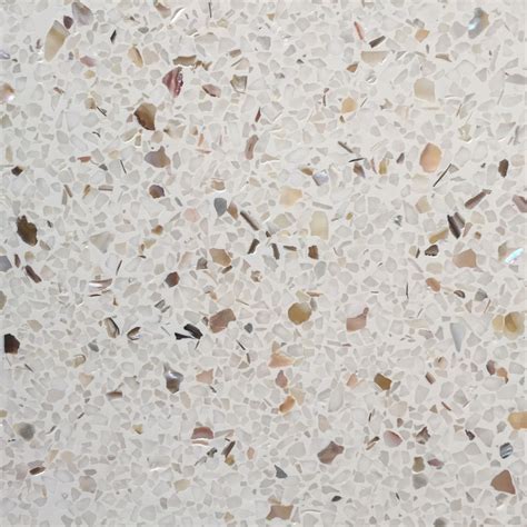 Elegant And Versatile Terrazzo Tile White Pearl Vp205531