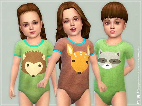 Lillkas Toddler Onesie 08 Sims 4 Toddler The Sims 4 Packs Sims 4