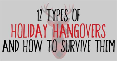 12 Types Of Holiday Hangovers And How To Survive Them