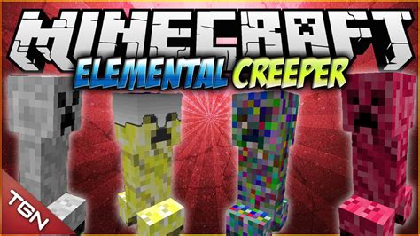 Como Instalar Elemental Creepers 2 Mod Para Minecraft 172 1710 Youtube