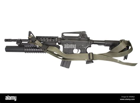 M4 Carbine Equipped With An M203 Grenade Launcher Stock Photo Alamy
