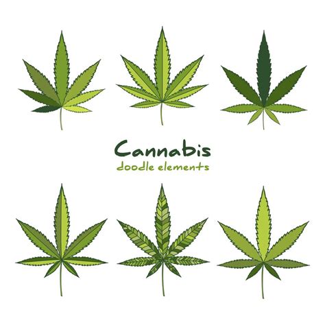 Cannabis Logo Set 211363 Vector Art At Vecteezy