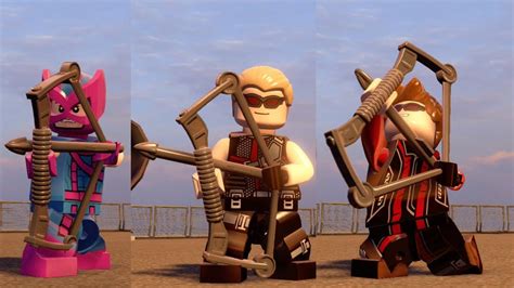 All Hawkeye Characters In Lego Marvels Avengers Youtube