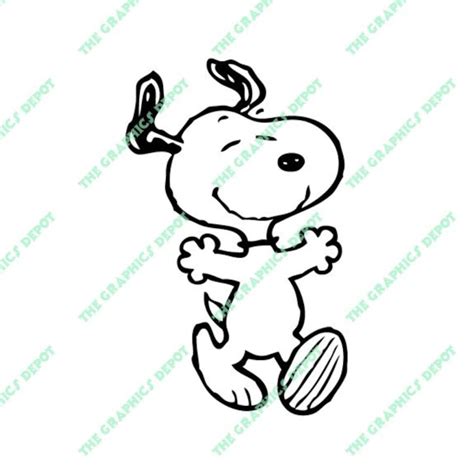 Snoopy Peanuts SVG File DXF File EPS File Png File Etsy