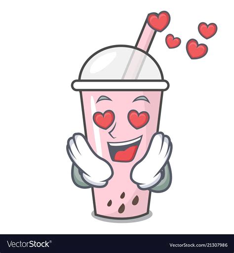 Boba is essentially a milk tea with tapioca balls, according to andrew chau and bin chen, authors of the boba book: In love raspberry bubble tea character cartoon vector image on (Dengan gambar)