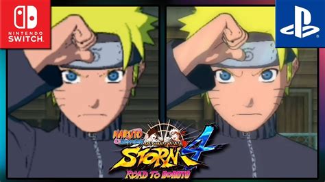 Naruto Shippuden Ultimate Ninja Storm 4 Switch Vs Ps4 Graphics