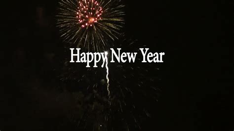 Happy New Year Text Animation Stock Footage Video 100