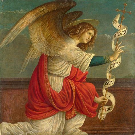 The Annunciation The Angel Gabriel Painting By Gaudenzio Ferrari