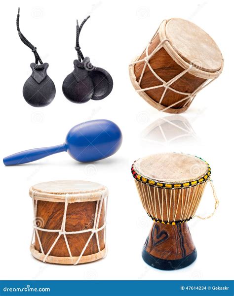 Tambores Africanos Y Percusión Foto De Archivo Imagen De Tambor