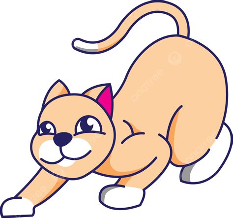 Gambar Ilustrasi Kartun Kucing Kucing Kartun Rancangan Png Dan