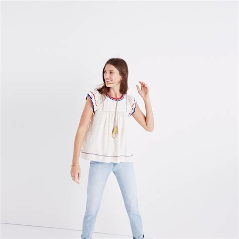 Ulla Johnson™ Silk Katya Peasant Top : tops & blouses | Madewell | Tops, Peasant tops, Fashion tops